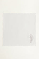 Feather 6pcs Embroidered Napkin Set