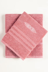 Flamingo Combed Embroidered towel
