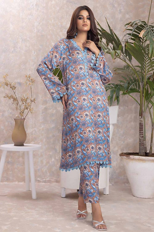 2 Piece Cotail Unstitched Suit WNST-32049