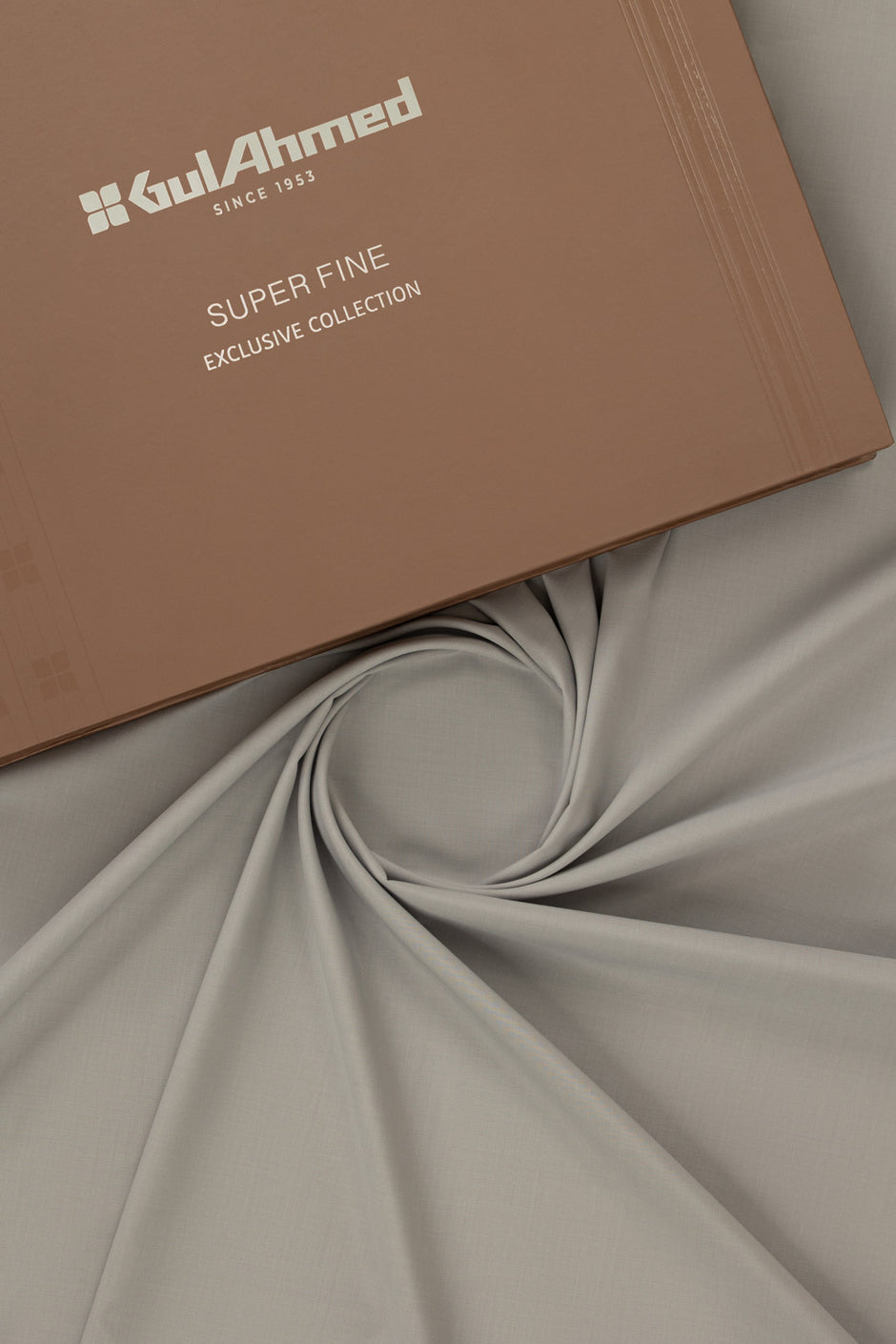 Gini Gold Unstitched Fabric Blended with Gift Box