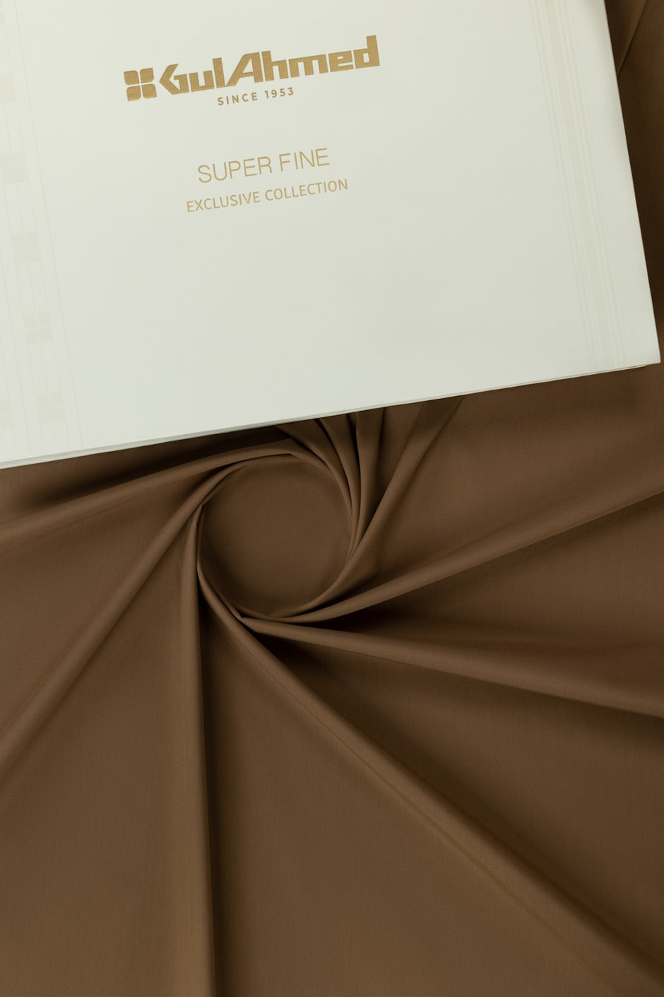 Gini Gold Unstitched Fabric Blended with Gift Box