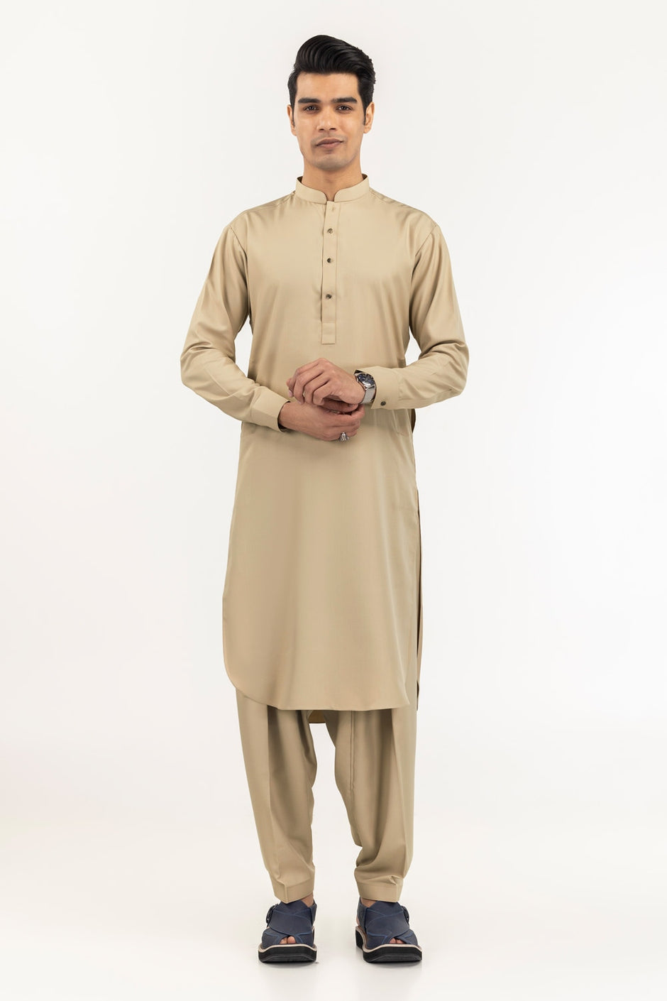 GINI GOLD Unstitched Fabric Blended-LF