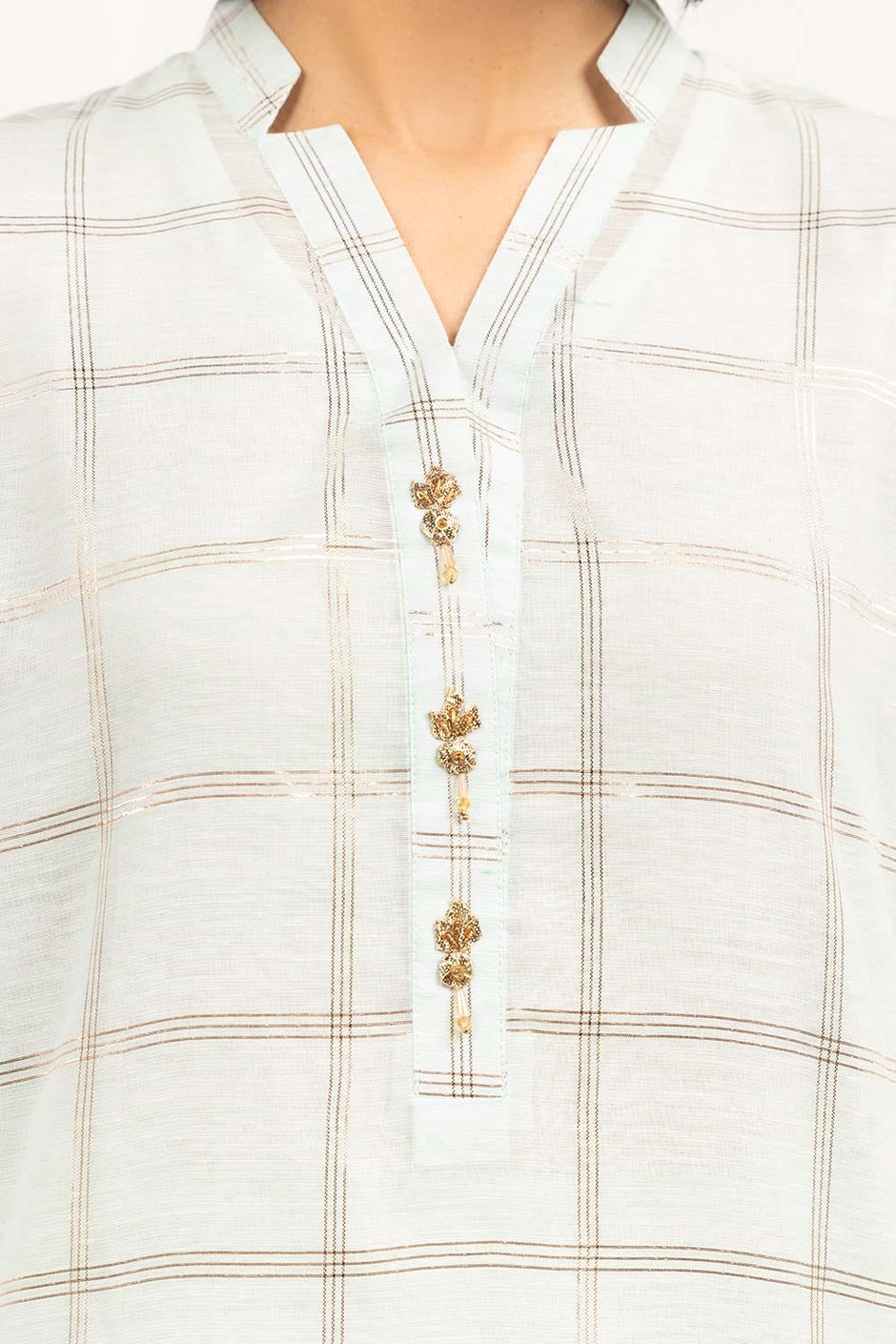 2 Piece Festive Suit Munar Kurta Raw Silk Pants