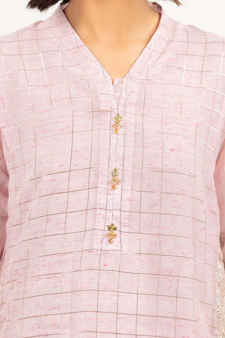 2 Piece Festive Suit Munar Kurta Raw Silk Pants