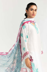 2 Piece Khadi Net Embroidered Shirt With Dupatta GLM-22-51