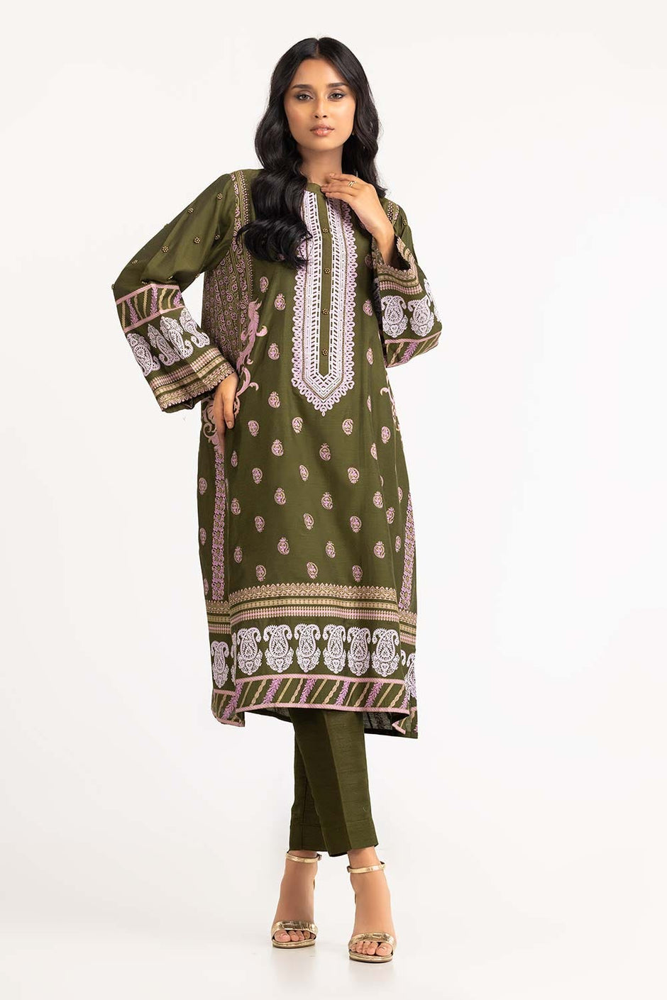 2 Piece Screen Print Shirt And Trouser