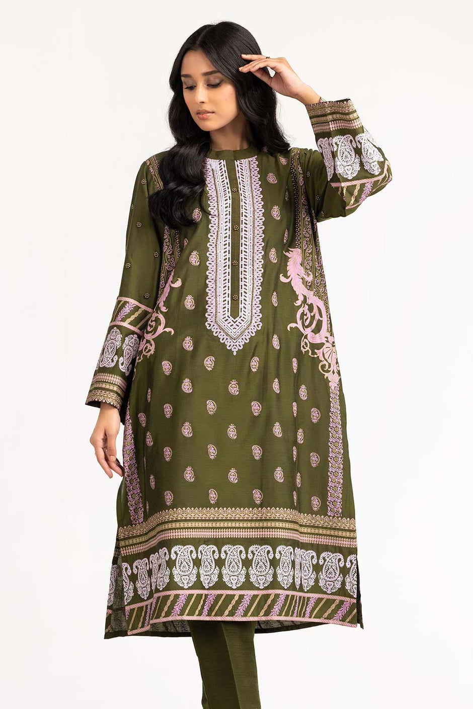 2 Piece Screen Print Shirt And Trouser
