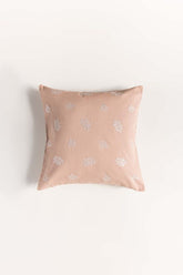Glory Beige Embroidered Cushion Cover