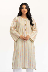 Dyed Cotton Silk Screen Print Kurti GLS-23-119