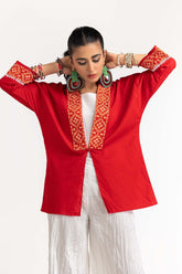 Dobby Screen Printed Kurti GLS-23-225