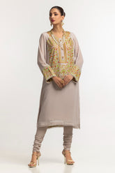 Dyed Foil Print Light Georgette Shirt GLS-24-33