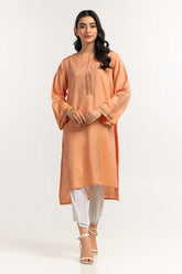 Dyed Self Jacquard Embroidered Shirt GLS-24-41