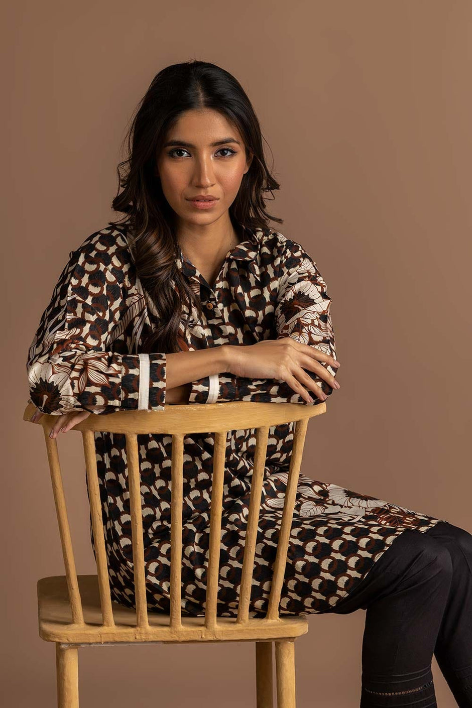 Digital Print Cambric Shirt