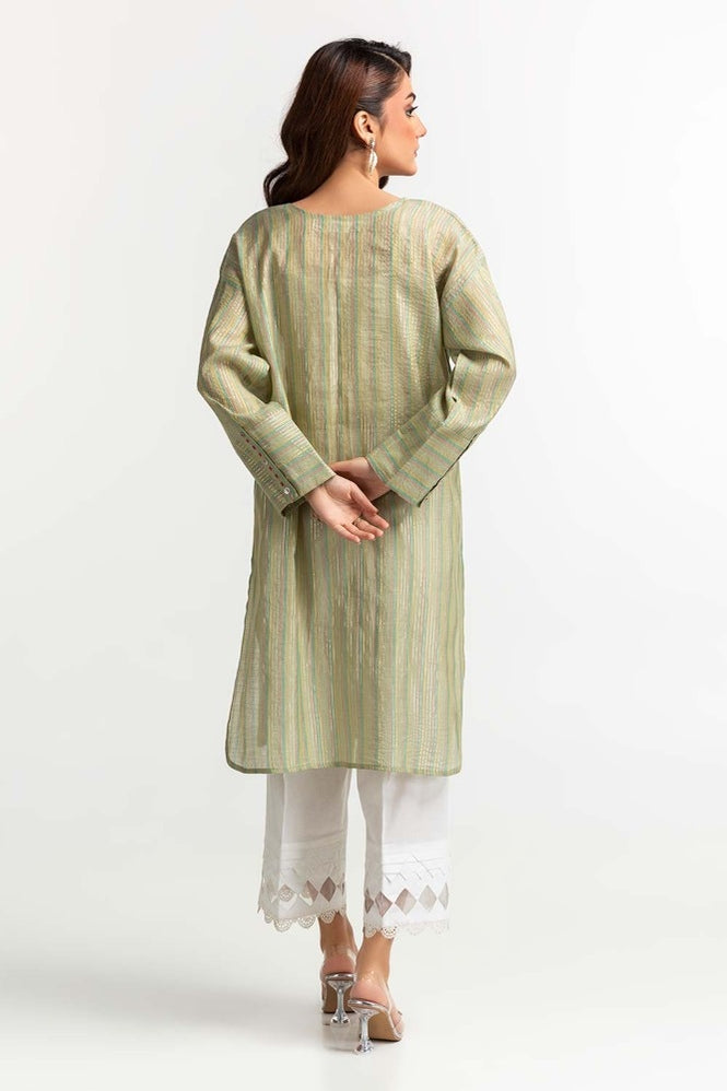 Yarn Dyed Embellished Shirt