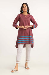 Dyed Yarn Cotton Embroidered Shirt Glw-23-104