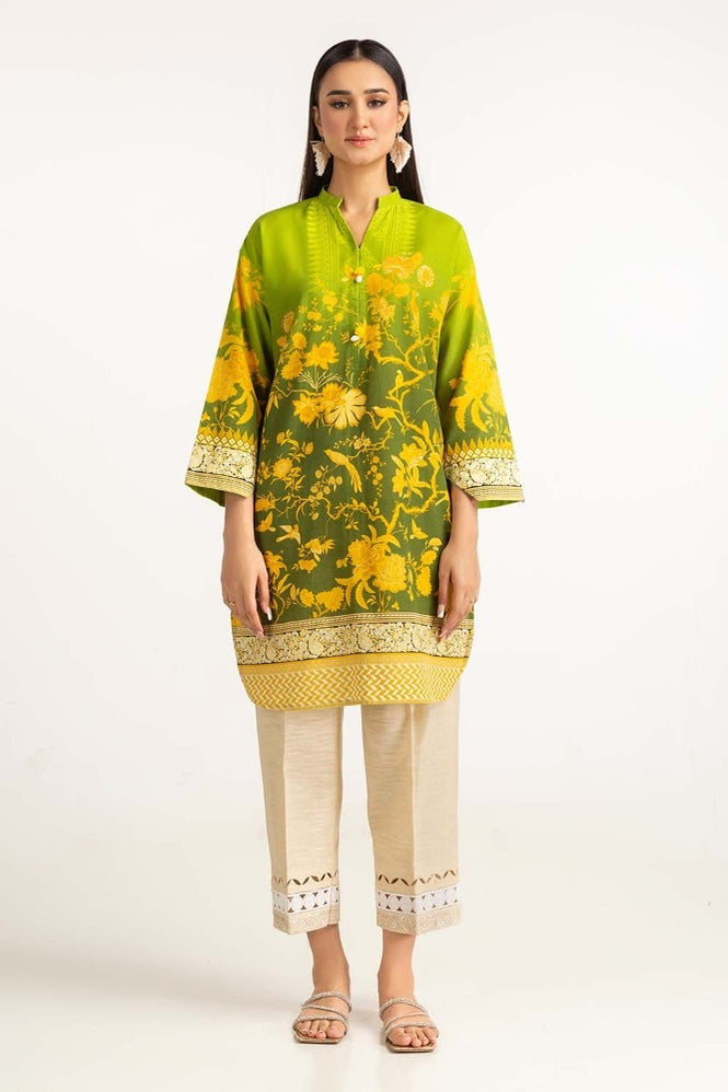 Digital Print Khaddar Shirt