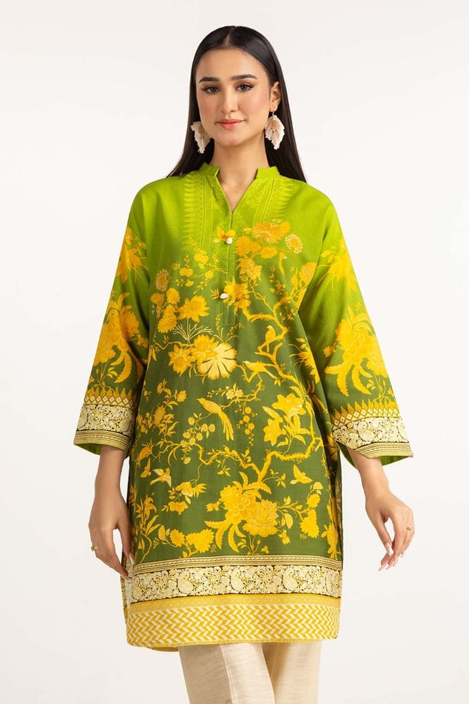 Digital Print Khaddar Shirt