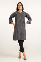 Dyed Cotton Yarn Dyed Embroidered Shirt GLW-23-30