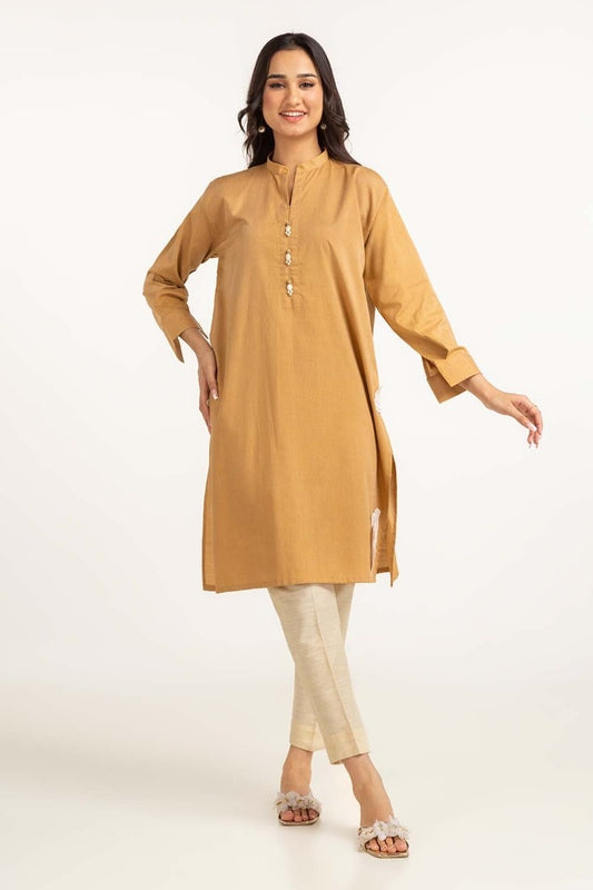 Dyed Cotton Yarn Dyed Embroidered Shirt GLW-23-39