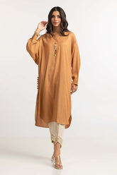 Dyed Moonlight Acrylic Viscose Embelished Shirt GLW-23-44