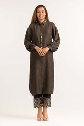 Dyed Jacquard Embellished Shirt GLW-23-49