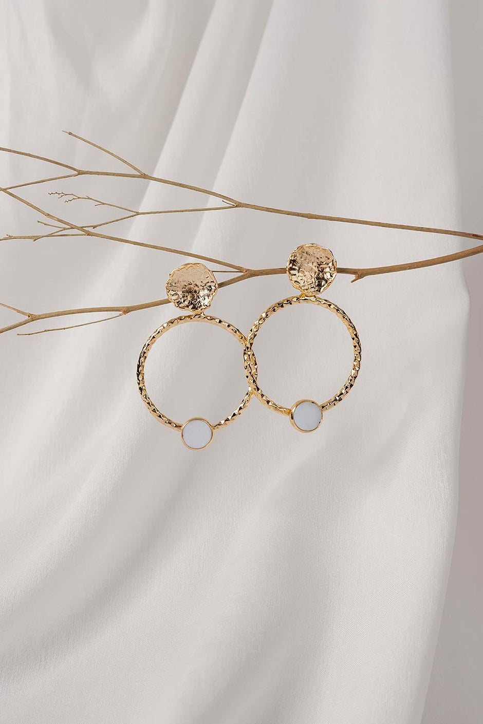 Gold Sun Earrings
