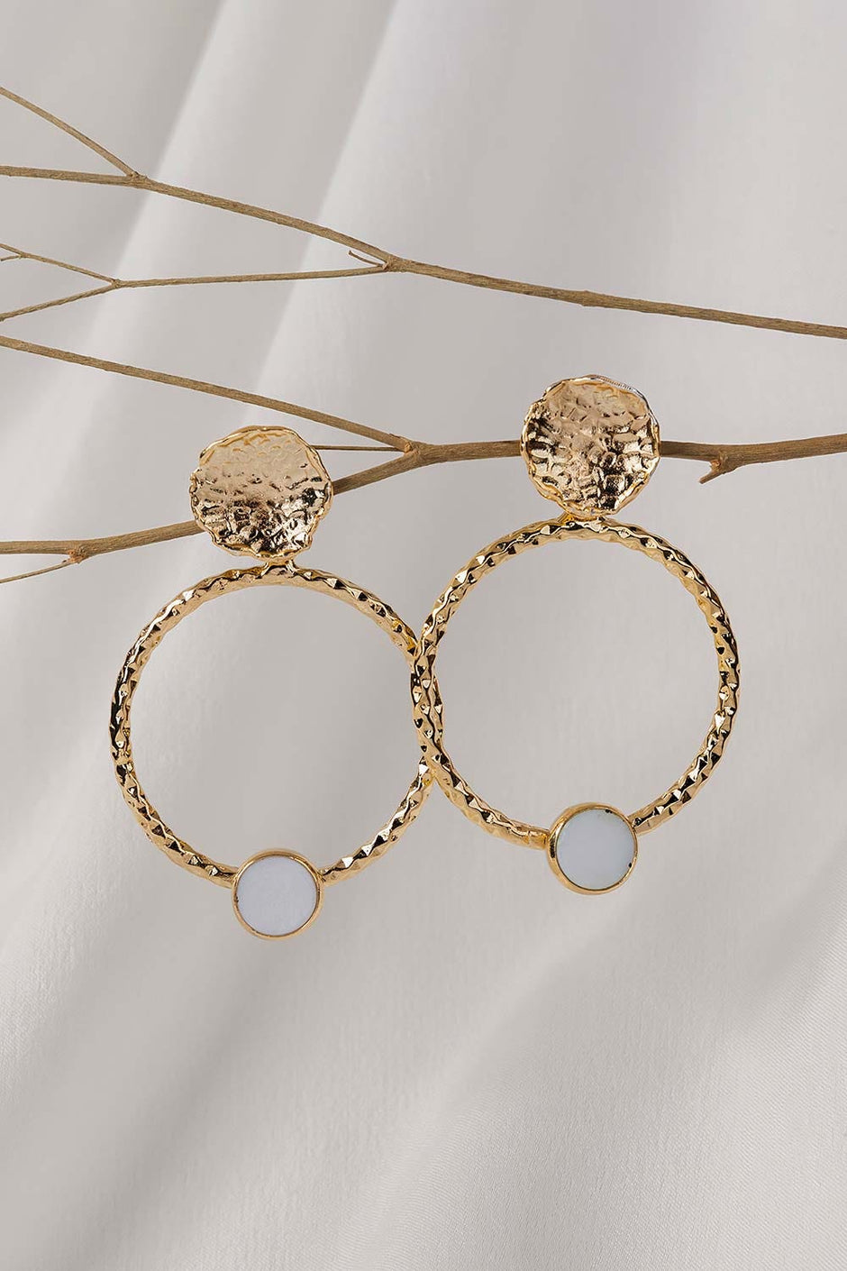 Gold Sun Earrings IFA-ER-040