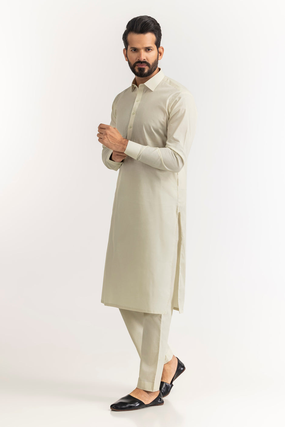 Golden Crown Unstitched Fabric Cotton