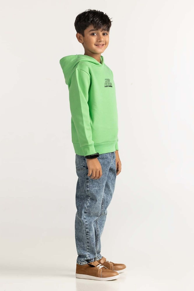 Green Basic Sweatshirt 224-312-020