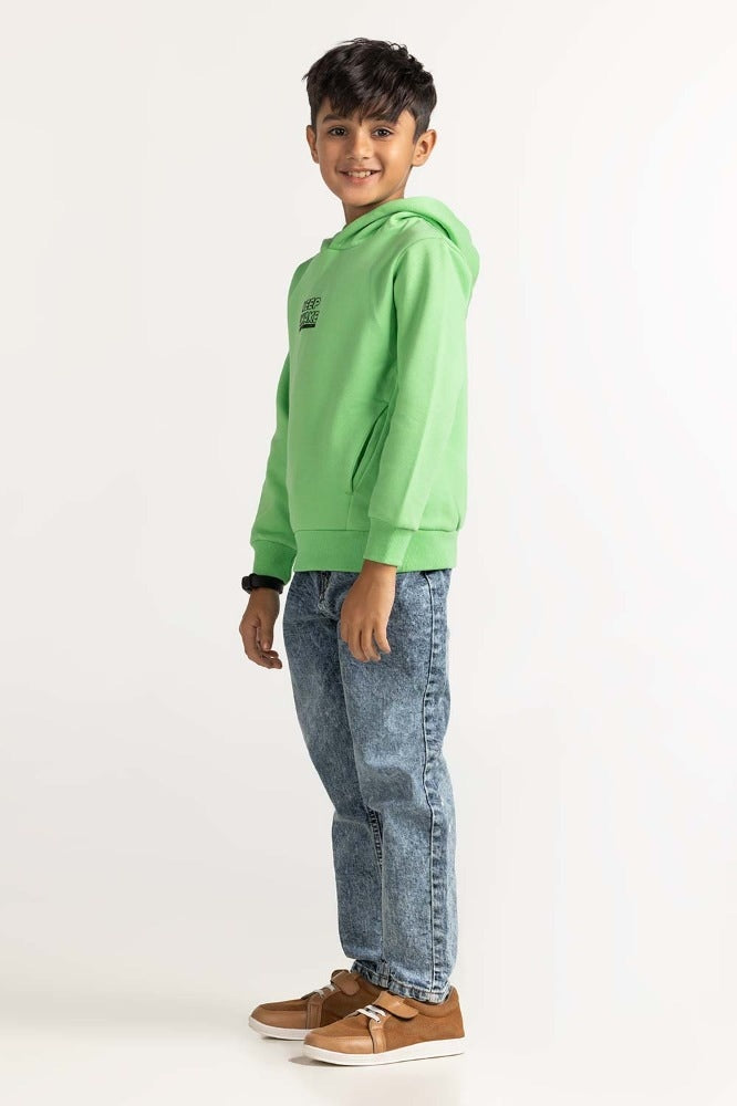 Green Basic Sweatshirt 224-312-020