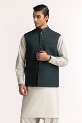 Green Basic Waistcoat WC-PD24-010