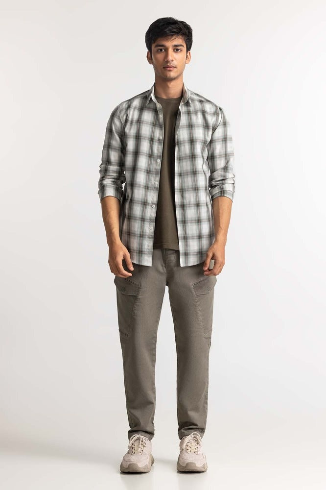 Green Checkered Casual Shirt MN-CS-SS24-035