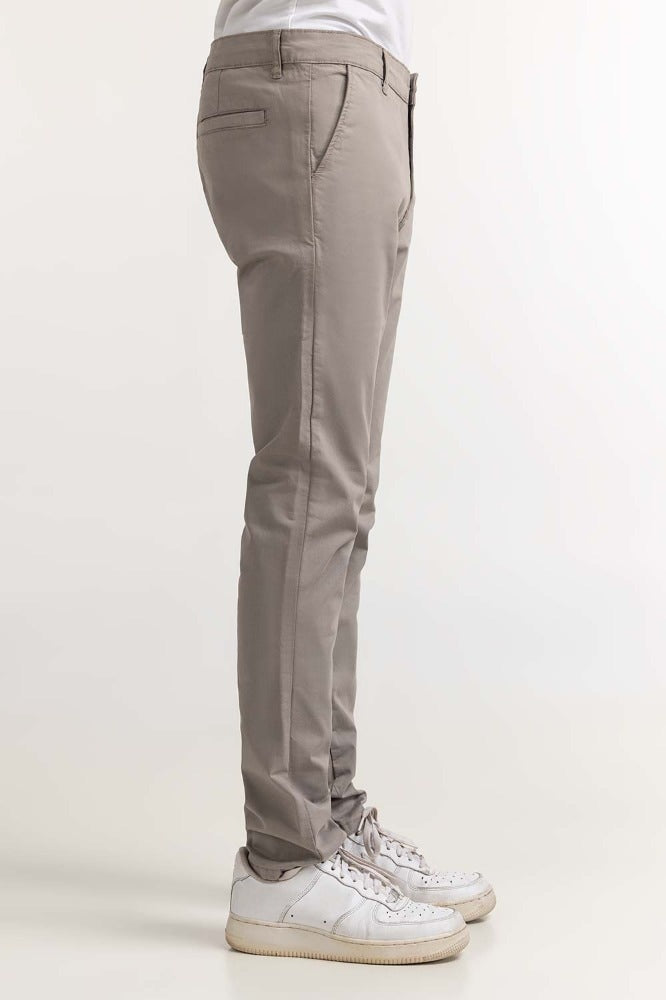 Grey Basic Dyed Khaki Pant MN-TRKH- WS23-001 A