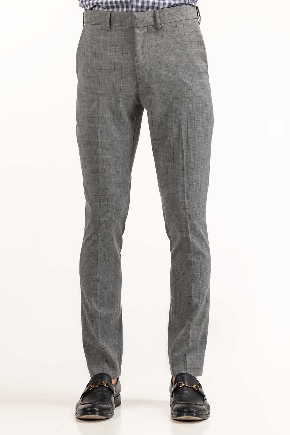 Grey Basic Formal Trouser MN-TR-FM23-015