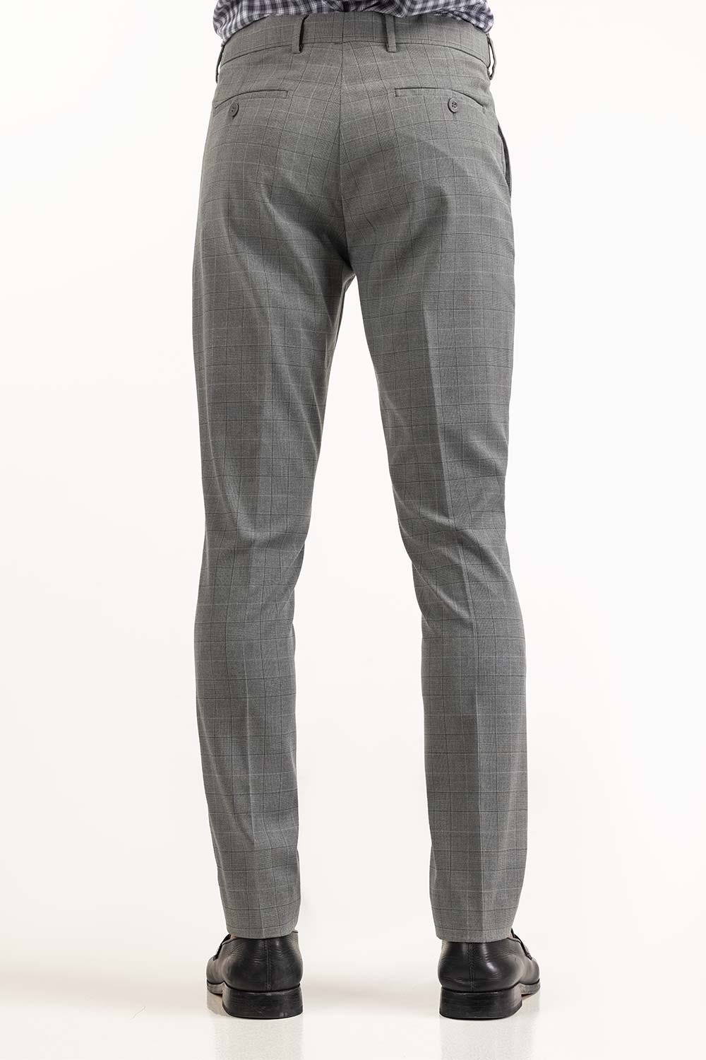 Grey Basic Formal Trouser MN-TR-FM23-015