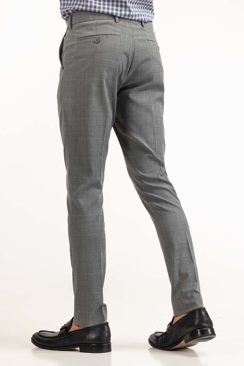 Grey Basic Formal Trouser MN-TR-FM23-015
