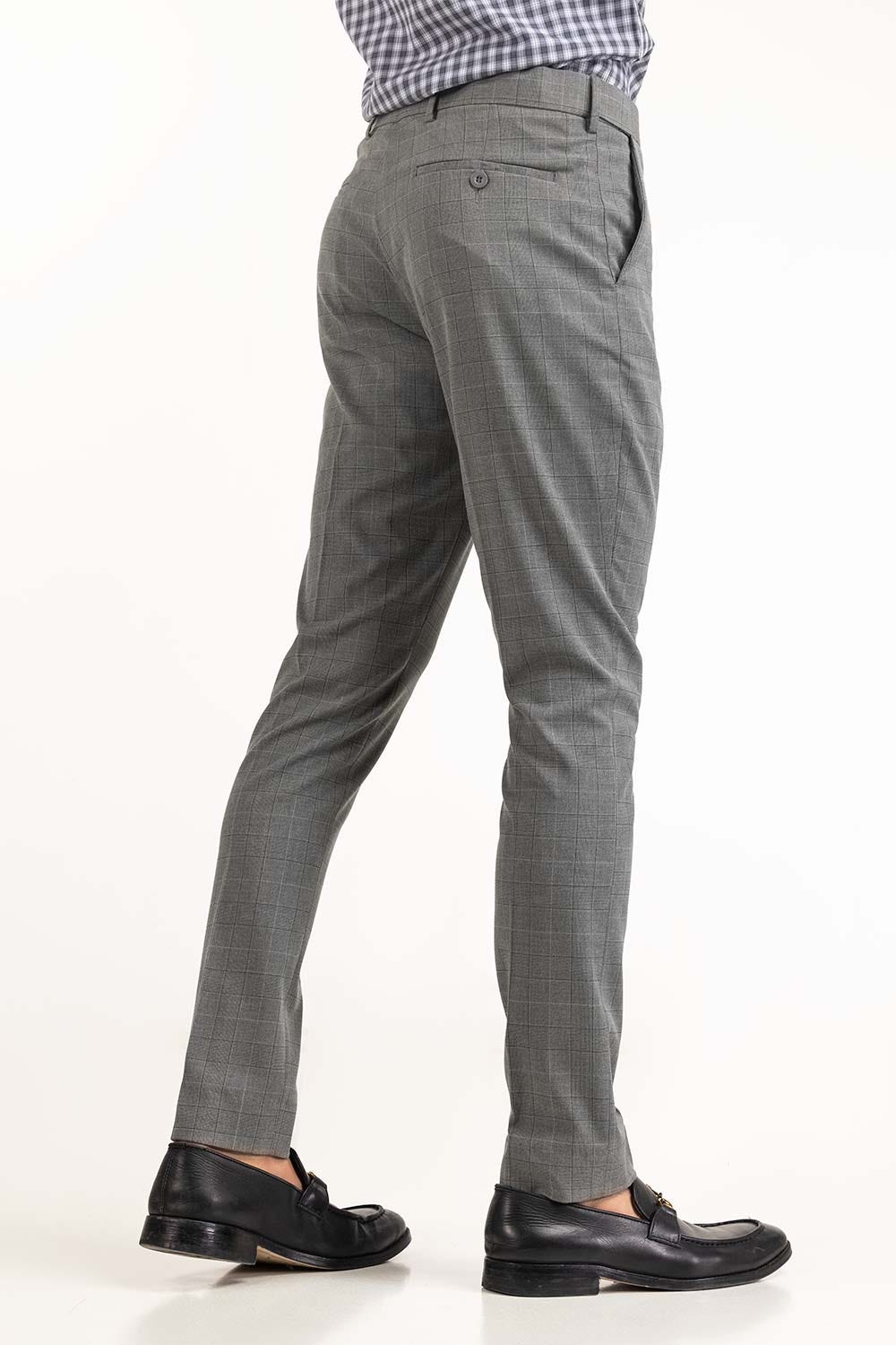 Grey Basic Formal Trouser MN-TR-FM23-015