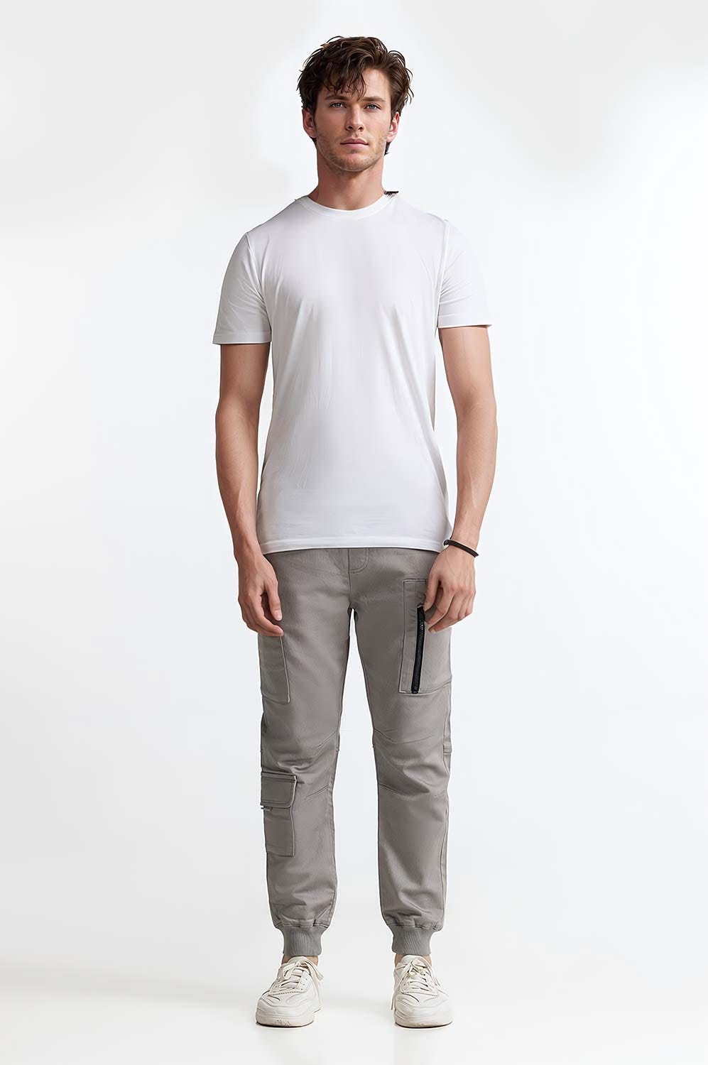 Grey Basic Trouser MNTRCSS24003-B
