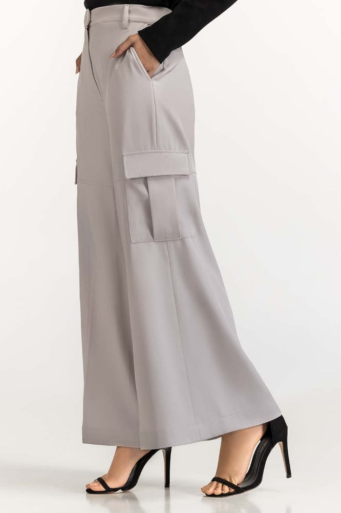 Grey Basic Trouser WM-TRKN23-001