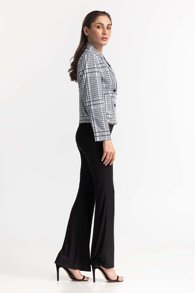 Grey Checkered Jacket WM-JKT23-079