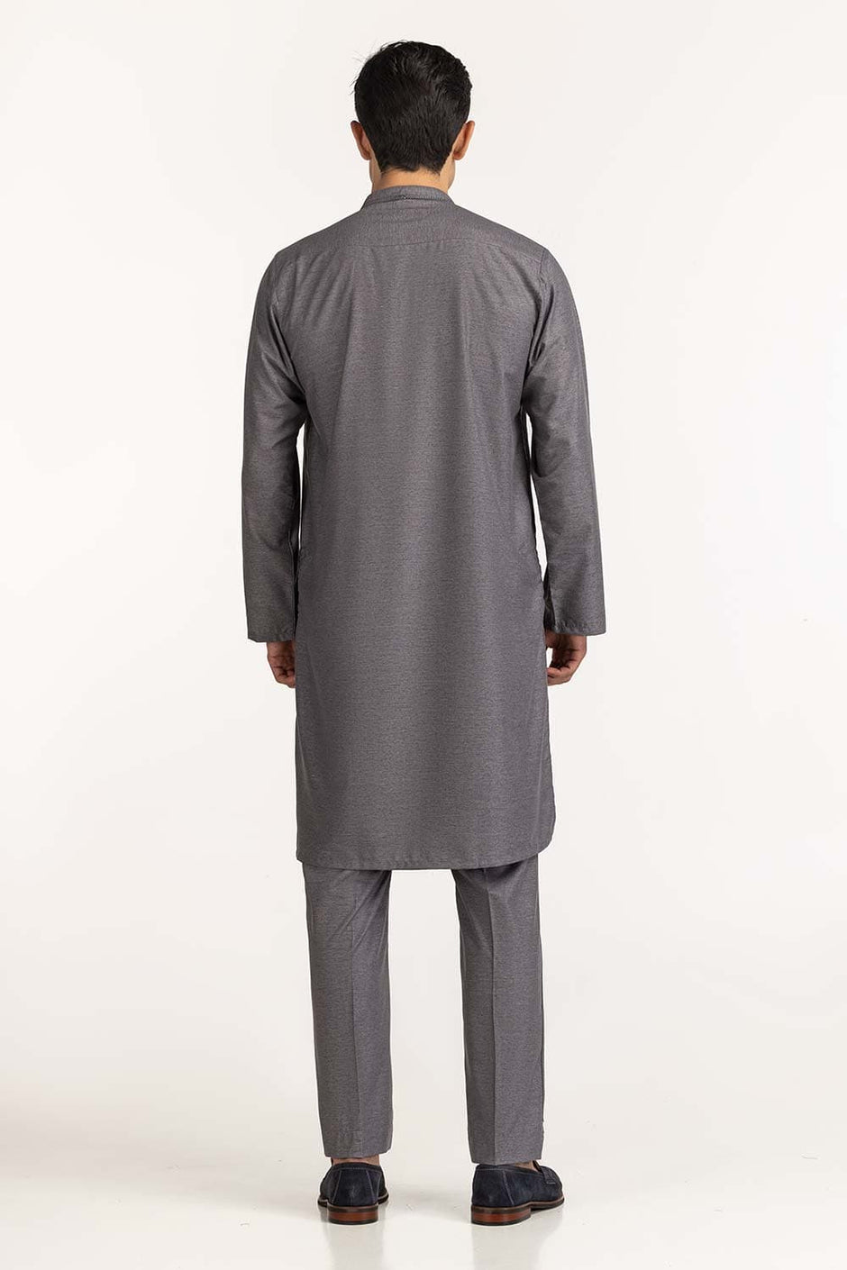 Grey Embroidered Kurta