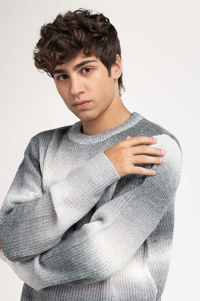 Grey Fashion Sweater MN-SWT-WS23-084