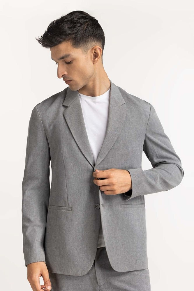Grey Formal Blazer BLAZER MN-BLZ-WS23-002