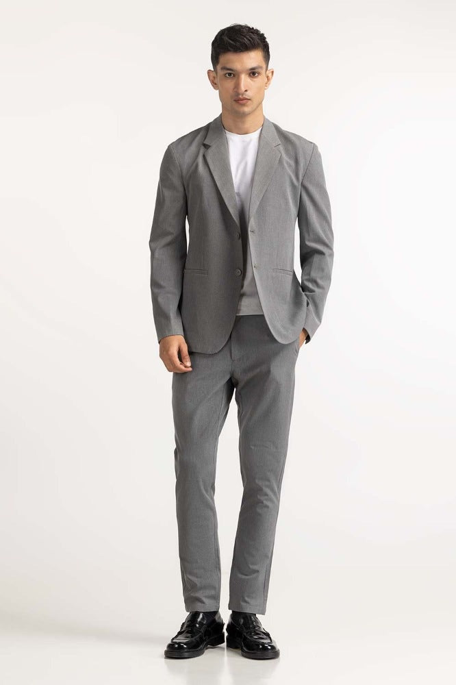 Grey Formal Blazer BLAZER MN-BLZ-WS23-002