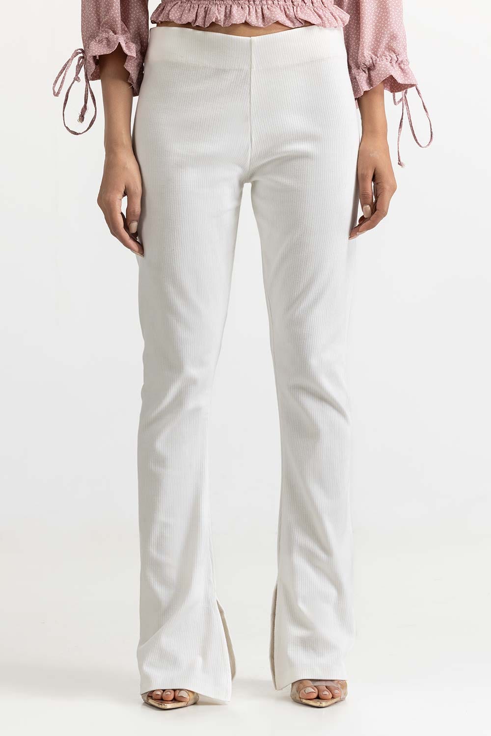 Grey Knit Trouser 231-220-012 B