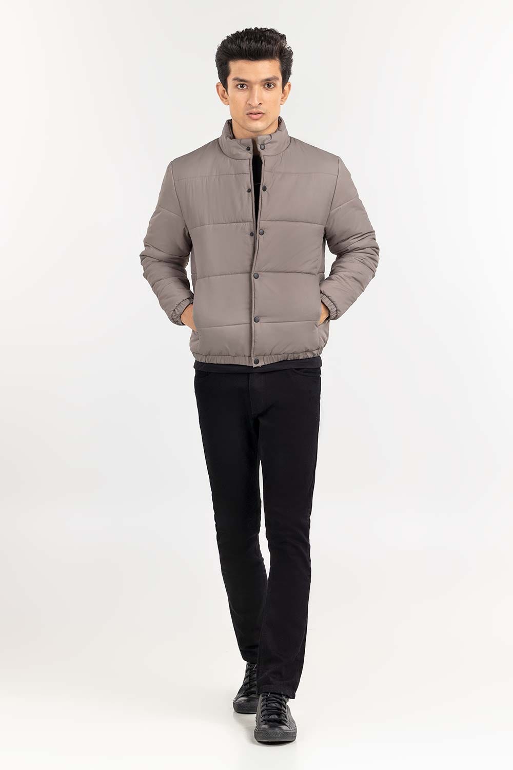Grey Puffer Jacket JKT-WOV22-016