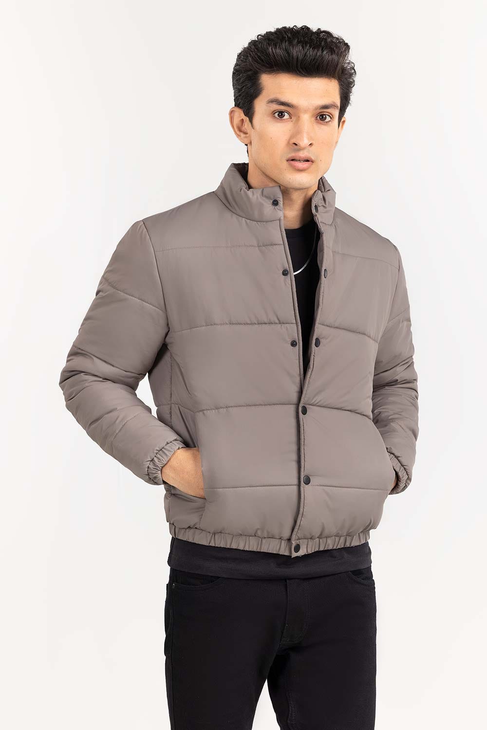 Grey Puffer Jacket JKT-WOV22-016