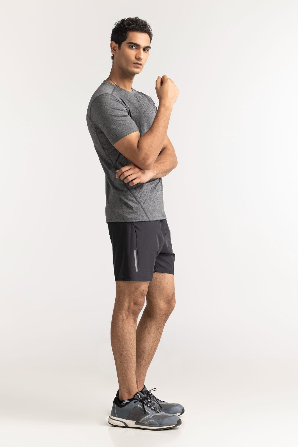 Grey Textured Tee AW-TS24-007