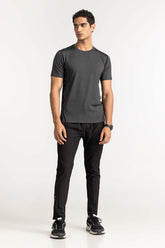 Grey Textured Tee AW-TS24-009