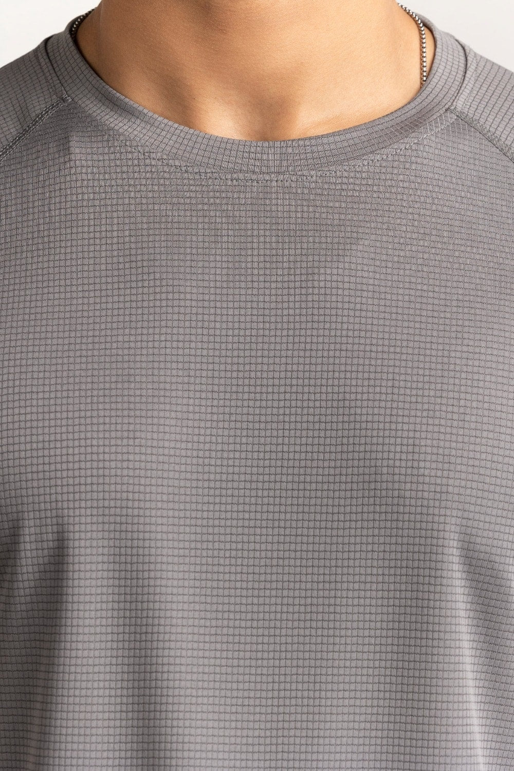 Grey Textured Tee AW-TS24-014